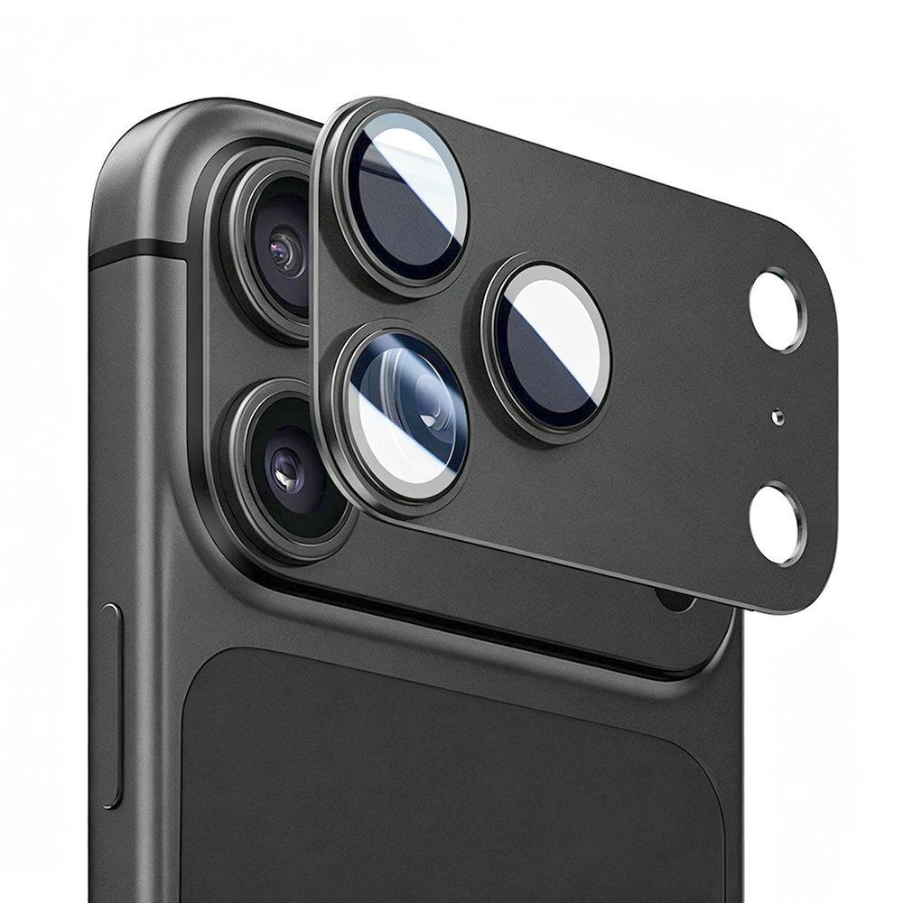 Zaštitna folija za zadnju kameru Lito Crown Halo AR + AF za Apple iPhone 18 Pro, Kaljeno staklo, Crna