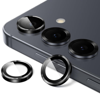 Folija za zaštitu zadnje kamere Lito S+ za Samsung Galaxy S26 Plus / S26, Kaljeno staklo, Crna