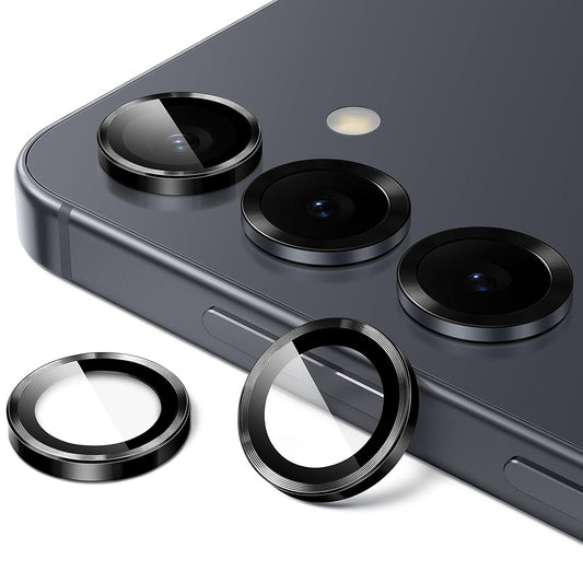 Folija za zaštitu zadnje kamere Lito S+ za Samsung Galaxy S26 Plus / S26, Kaljeno staklo, Crna