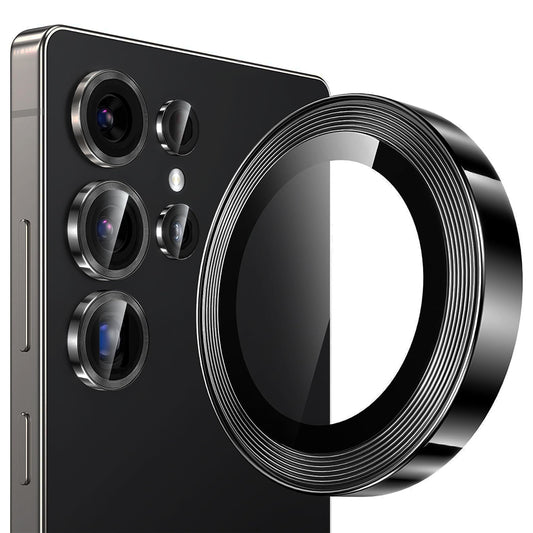 Folija za zaštitu zadnje kamere Lito S+ za Samsung Galaxy S26 Ultra, Kaljeno staklo, Crna