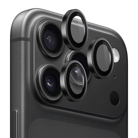 Zaštitna folija za zadnju kameru Lito Titanium AR za Apple iPhone 18 Pro / 18 Pro Max, Kaljeno staklo, Crna