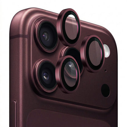 Zaštitna folija za zadnju kameru Lito Titanium AR za Apple iPhone 18 Pro / 18 Pro Max, Kaljeno staklo, Bordo