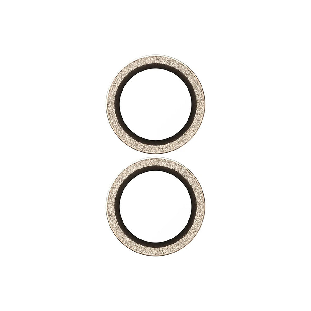 Zaštitna folija za zadnju kameru PanzerGlass Hoops Glitter za Apple iPhone 17 / 16 Plus / 16, Kaljeno staklo, Zlatna
