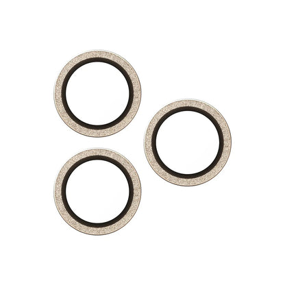 Zaštitna folija za zadnju kameru PanzerGlass Hoops Glitter za Apple iPhone 17 Pro Max / 17 Pro / 16 Pro Max / 16 Pro, Kaljeno staklo, Zlatna