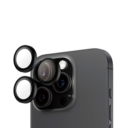 Folija za zaštitu zadnje kamere PanzerGlass Hoops za Apple iPhone 16 Pro Max / 16 Pro, Kaljeno staklo, Crna