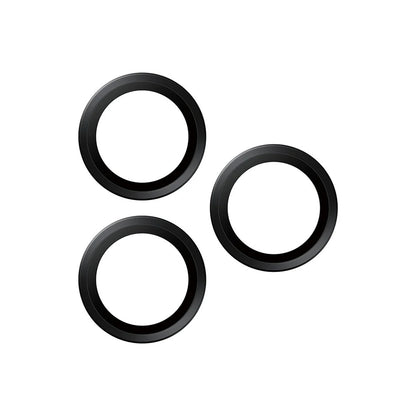 Zaštitna folija za zadnju kameru PanzerGlass Hoops za Apple iPhone 17 Pro Max / 17 Pro / 16 Pro Max / 16 Pro, Kaljeno staklo, Crna