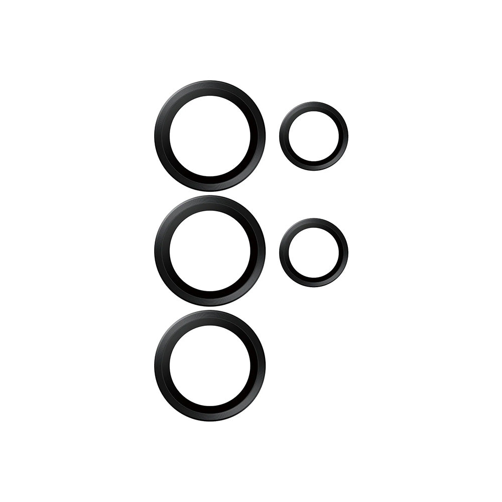 Folija za zaštitu zadnje kamere PanzerGlass Hoops za Samsung Galaxy S25 Ultra S938, Kaljeno staklo, Crna