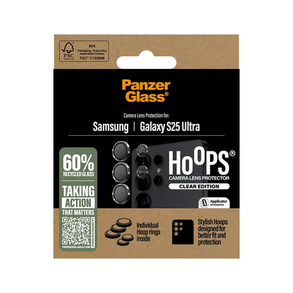 Folija za zaštitu zadnje kamere PanzerGlass Hoops za Samsung Galaxy S25 Ultra S938, Kaljeno staklo, Providna