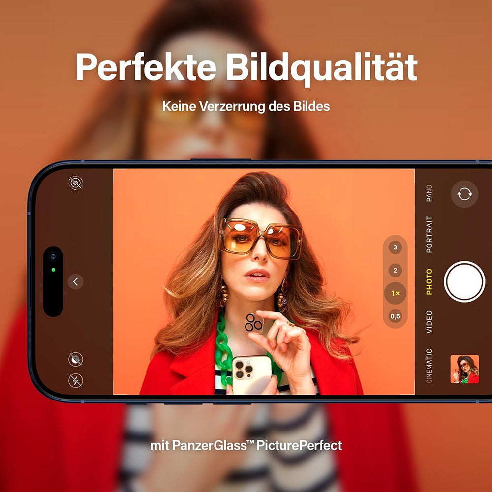 Folija za zaštitu zadnje kamere PanzerGlass PicturePerfect za Apple iPhone 16 Pro Max / 16 Pro, Kaljeno staklo, Providno