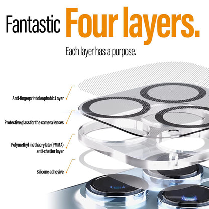 Zaštitna folija za zadnju kameru PanzerGlass PicturePerfect za Apple iPhone 17 Pro, Kaljeno staklo, Providno