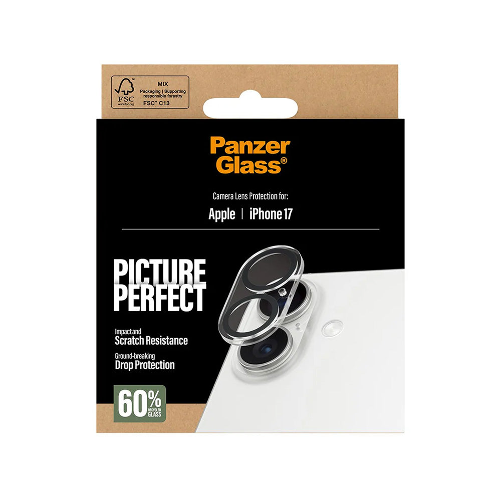 Folija za zaštitu zadnje kamere PanzerGlass PicturePerfect za Apple iPhone 17, Kaljeno staklo, Providno