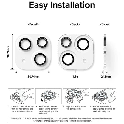 Zaštitna folija za zadnju kameru Ringke za Apple iPhone 15 Plus / 15, Kaljeno staklo, Set 2 komada, Providna