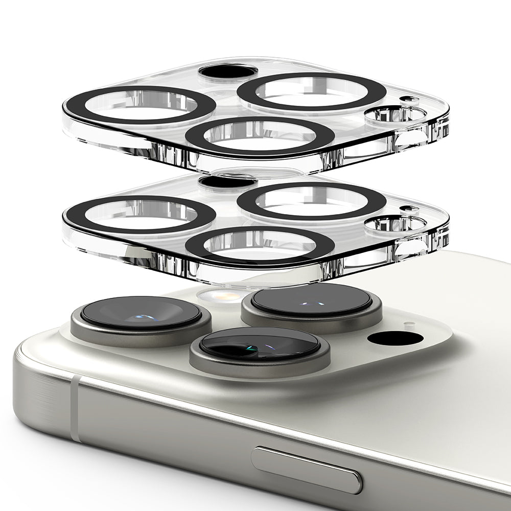 Folija za zaštitu zadnje kamere Ringke za Apple iPhone 16 Pro Max / 16 Pro, Kaljeno staklo, Set 2 komada, Providna