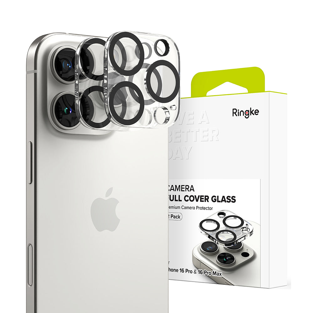 Folija za zaštitu zadnje kamere Ringke za Apple iPhone 16 Pro Max / 16 Pro, Kaljeno staklo, Set 2 komada, Providna