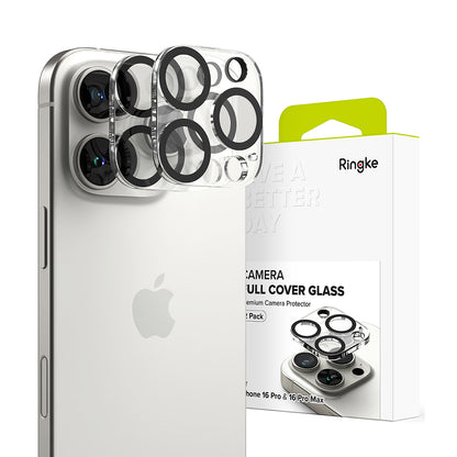 Folija za zaštitu zadnje kamere Ringke za Apple iPhone 16 Pro Max / 16 Pro, Kaljeno staklo, Set 2 komada, Providna