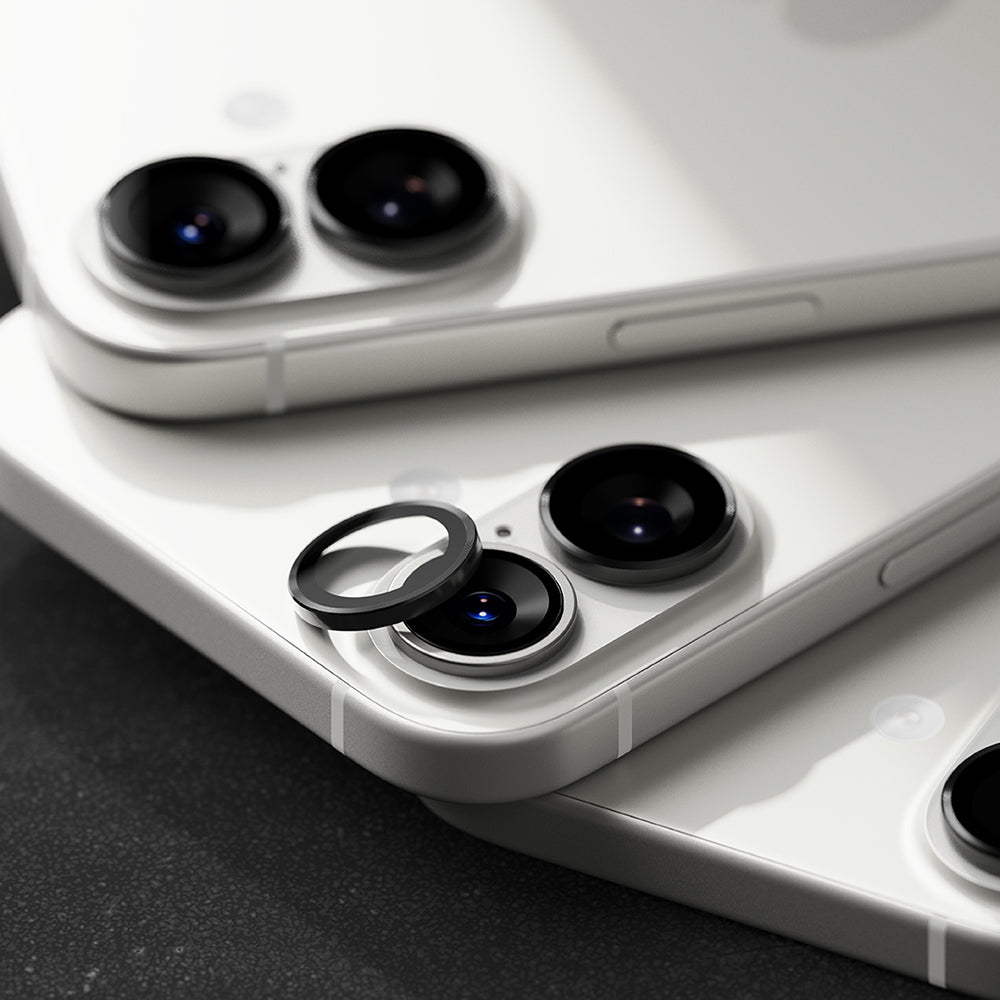 Folija za zaštitu zadnje kamere Ringke za Apple iPhone 17, Kaljeno staklo, Crna