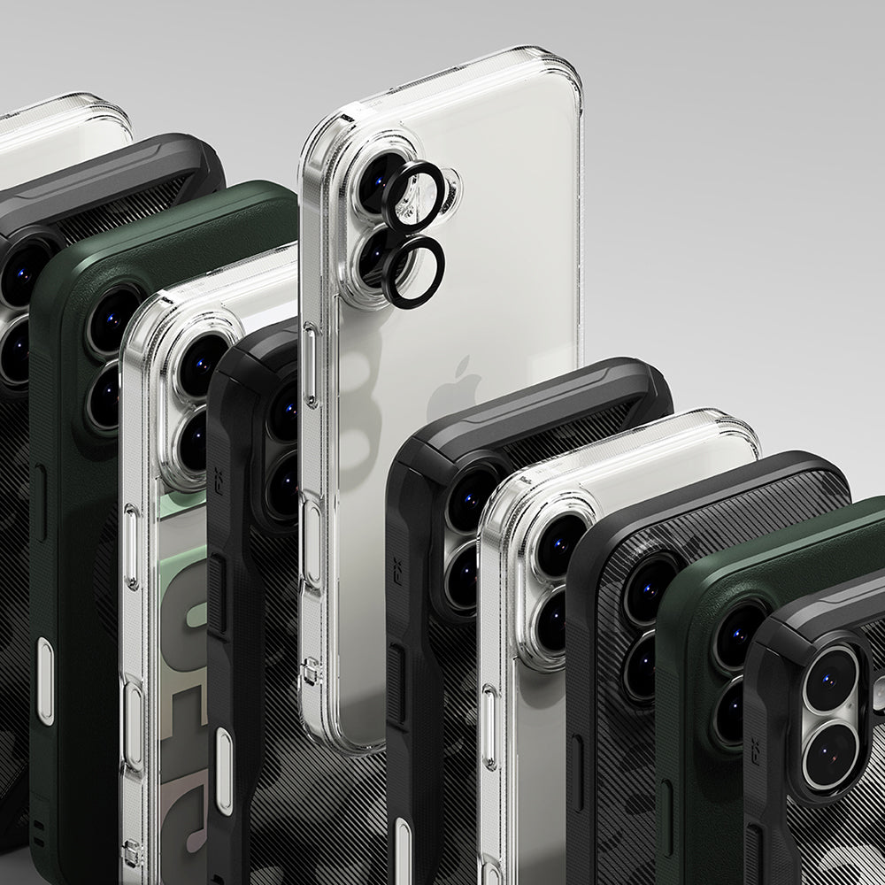 Folija za zaštitu zadnje kamere Ringke za Apple iPhone 17, Kaljeno staklo, Crna