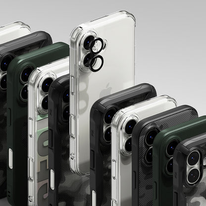 Folija za zaštitu zadnje kamere Ringke za Apple iPhone 17, Kaljeno staklo, Crna