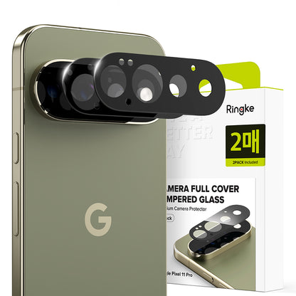 Zaštitna folija za zadnju kameru Ringke za Google Pixel 11 Pro, kaljeno staklo, set od 2 komada, crna