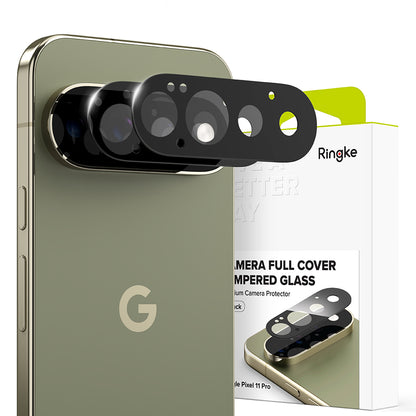 Zaštitna folija za zadnju kameru Ringke za Google Pixel 11 Pro, kaljeno staklo, set od 2 komada, crna