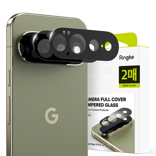 Zaštitna folija za zadnju kameru Ringke za Google Pixel 11 Pro XL, kaljeno staklo, set od 2 komada, crna