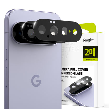 Zaštitna folija za zadnju kameru Ringke za Google Pixel 11, kaljeno staklo, set od 2 komada, crna