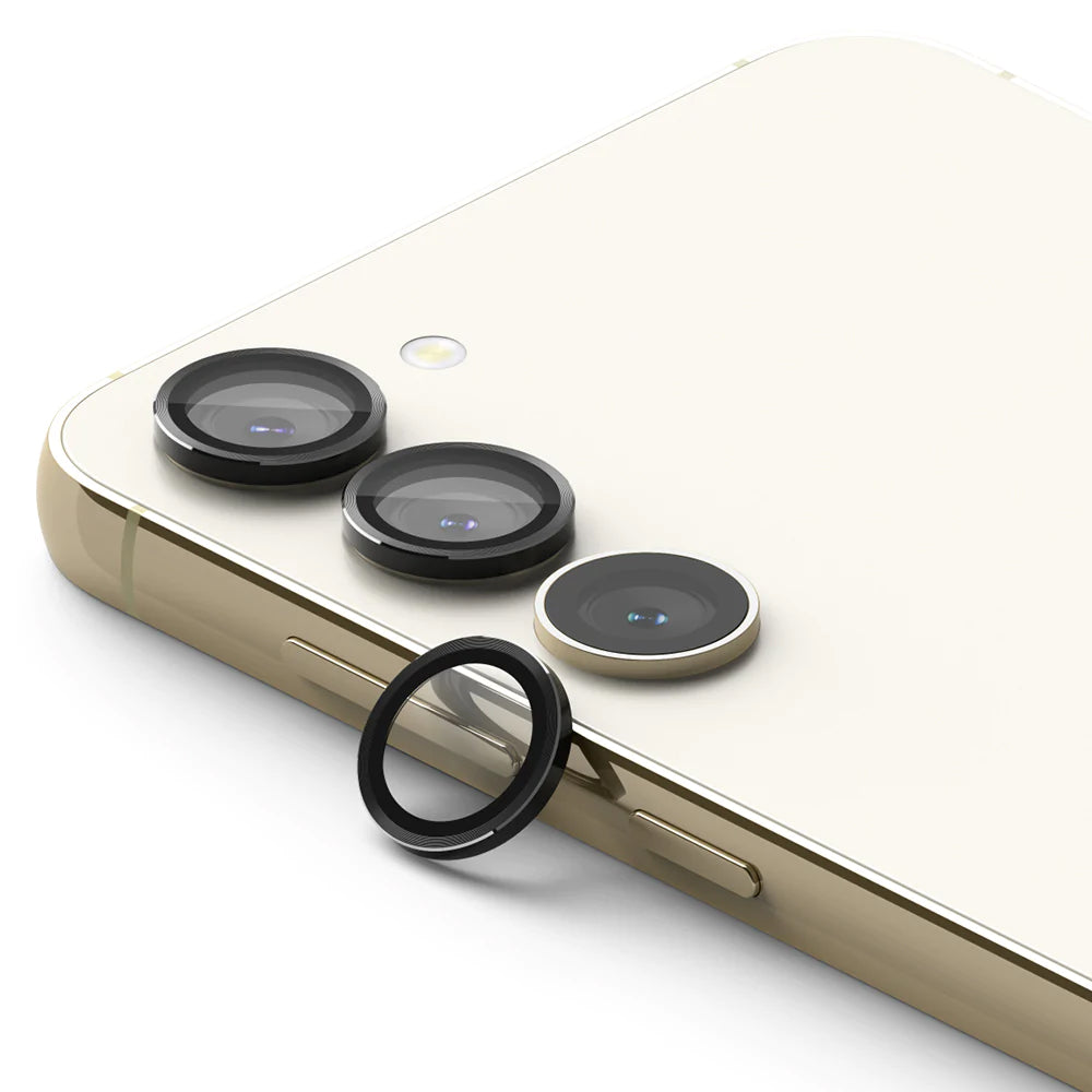 Folija za zaštitu zadnje kamere Ringke za Samsung Galaxy S23+ S916 / S23 S911, Kaljeno staklo, Crna