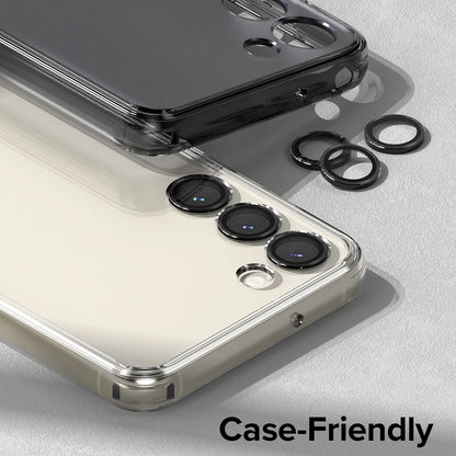 Folija za zaštitu zadnje kamere Ringke za Samsung Galaxy S23+ S916 / S23 S911, Kaljeno staklo, Crna