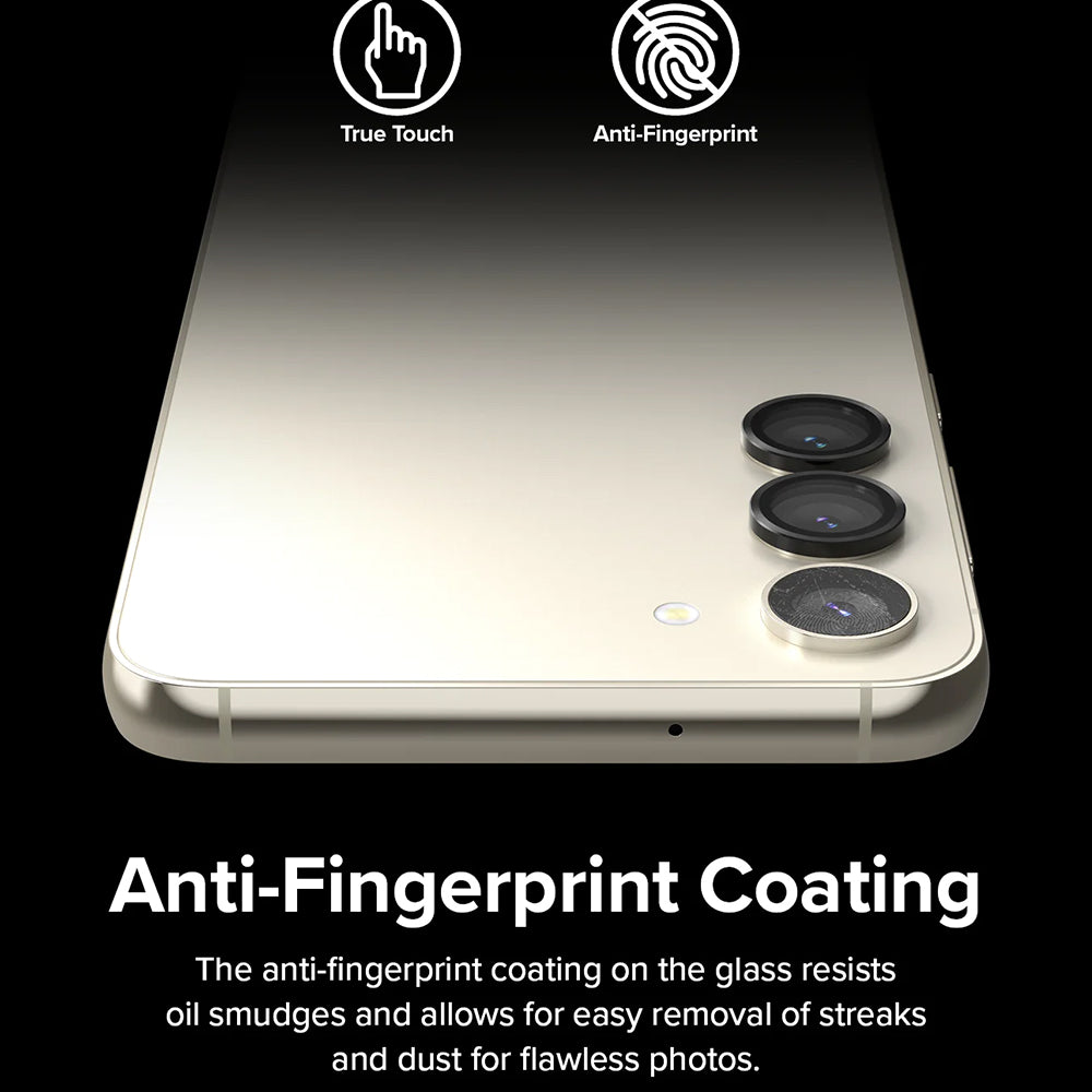 Folija za zaštitu zadnje kamere Ringke za Samsung Galaxy S23+ S916 / S23 S911, Kaljeno staklo, Crna