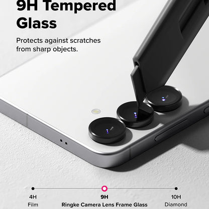 Zaštitna folija za zadnju kameru Ringke za Samsung Galaxy S25 FE, kaljeno staklo, set od 2 komada, crna