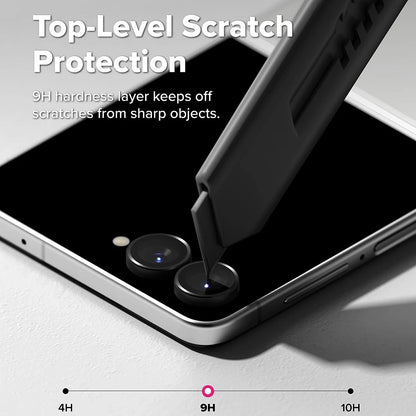 Zaštitna folija za zadnju kameru Ringke za Samsung Galaxy Z Flip8 F776, Kaljeno staklo, Set od 2 komada, Crna