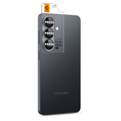 Zaštitna folija za zadnju kameru Spigen GlastR EZ FIT Optik Pro HD za Samsung Galaxy S26 S942, Kaljeno staklo, Set od 2 komada, Crna AGL11099