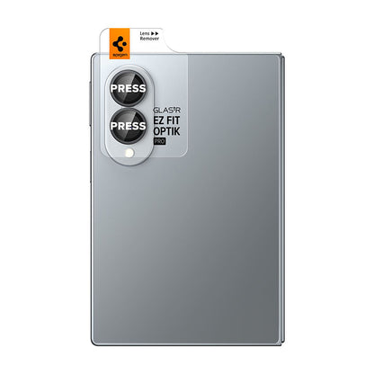 Zaštitna folija za zadnju kameru Spigen GlastR EZ FIT Optik Pro HD za Samsung Galaxy Z Fold8 F971, Kaljeno staklo, Set od 2 komada, Crna AGL11944
