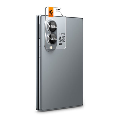 Zaštitna folija za zadnju kameru Spigen GlastR EZ FIT Optik Pro HD za Samsung Galaxy Z Fold8 F971, Kaljeno staklo, Set od 2 komada, Crna AGL11944