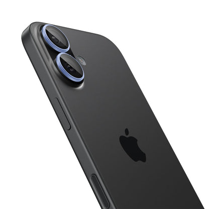 Zaštitna folija za zadnju kameru Spigen GlastR EZ FIT Optik Pro za Apple iPhone 17 / 16 Plus / 16, Kaljeno staklo, Set od 2 komada, Plava