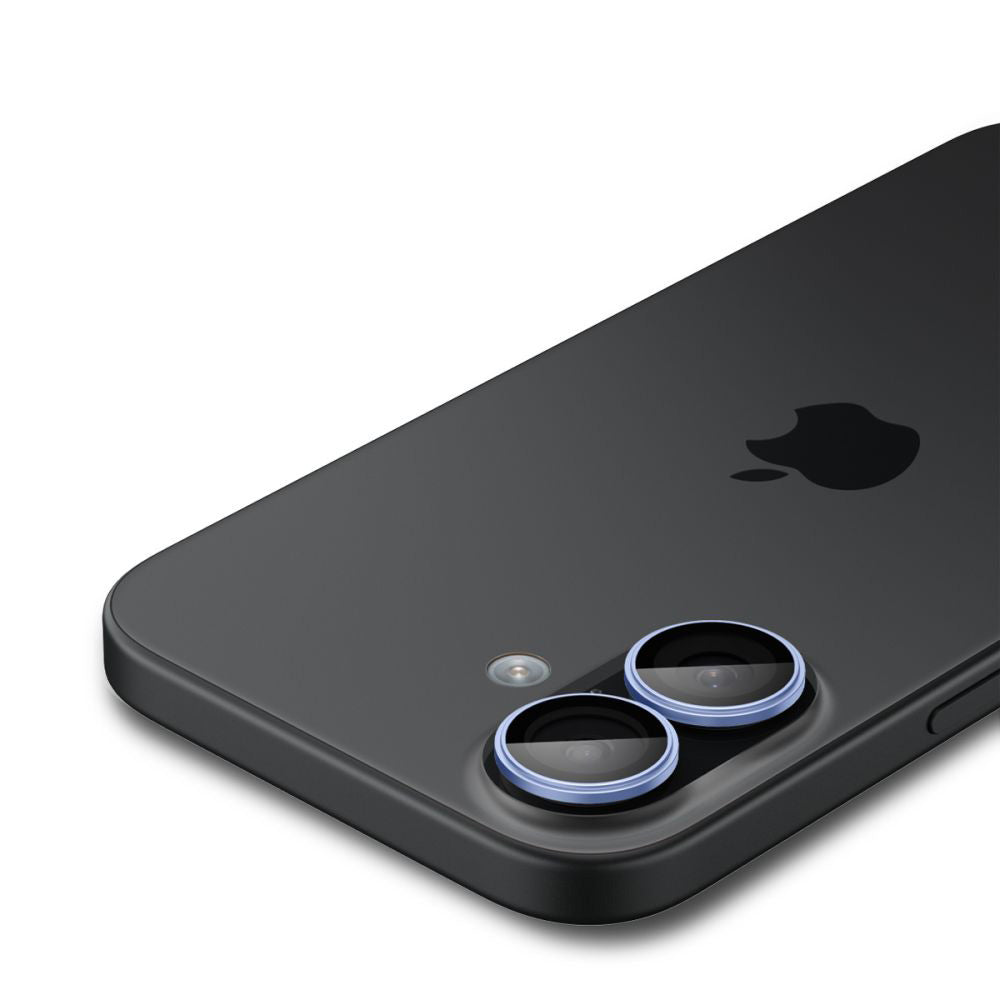 Zaštitna folija za zadnju kameru Spigen GlastR EZ FIT Optik Pro za Apple iPhone 17 / 16 Plus / 16, Kaljeno staklo, Set od 2 komada, Plava