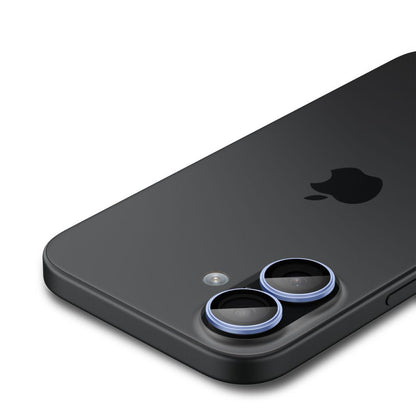 Zaštitna folija za zadnju kameru Spigen GlastR EZ FIT Optik Pro za Apple iPhone 17 / 16 Plus / 16, Kaljeno staklo, Set od 2 komada, Plava