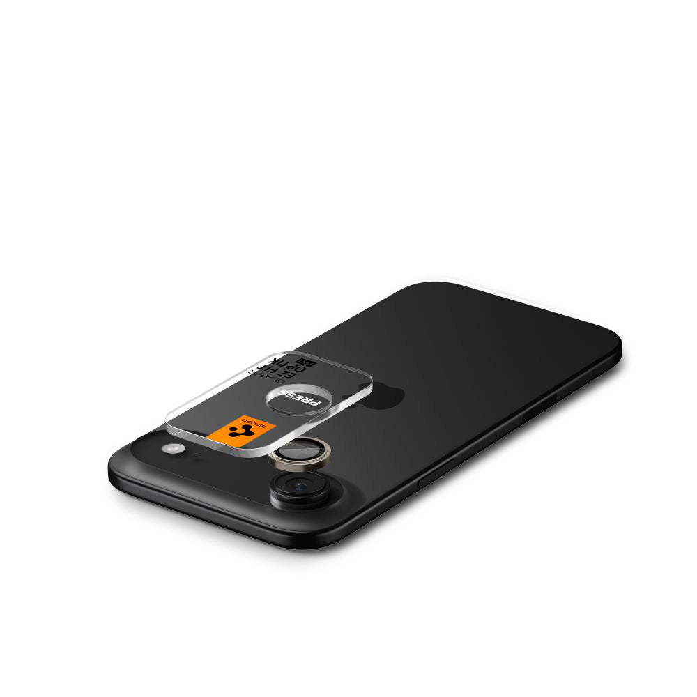 Folija za zaštitu zadnje kamere Spigen GlastR EZ FIT Optik Pro za Apple iPhone 17 Air, Kaljeno staklo, Set 2 komada, Zlatna AGL10131