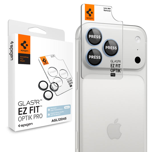 Zaštitna folija za zadnju kameru Spigen GlastR EZ FIT Optik Pro za Apple iPhone 18 Pro / 18 Pro Max, Kaljeno staklo, Set od 2 komada, Plava AGL12045