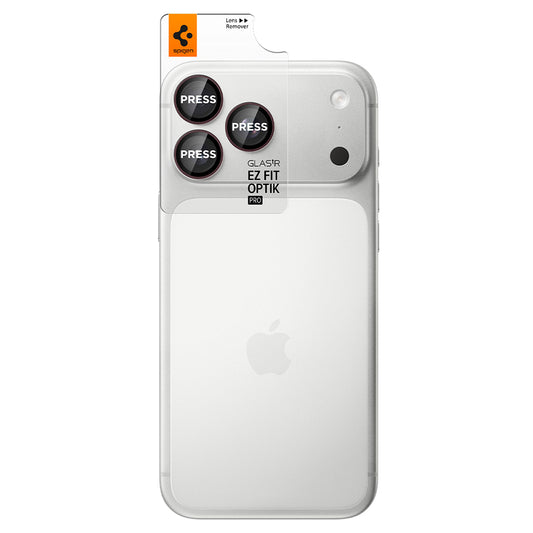 Zaštitna folija za zadnju kameru Spigen GlastR EZ FIT Optik Pro za Apple iPhone 18 Pro / 18 Pro Max, Kaljeno staklo, Set od 2 komada, Bordo AGL12044