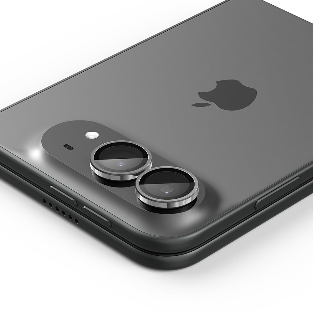 Zaštitna folija za zadnju kameru Spigen GlastR EZ FIT Optik Pro za Apple iPhone Duo, Kaljeno staklo, Set od 2 komada, Siva AGL12012