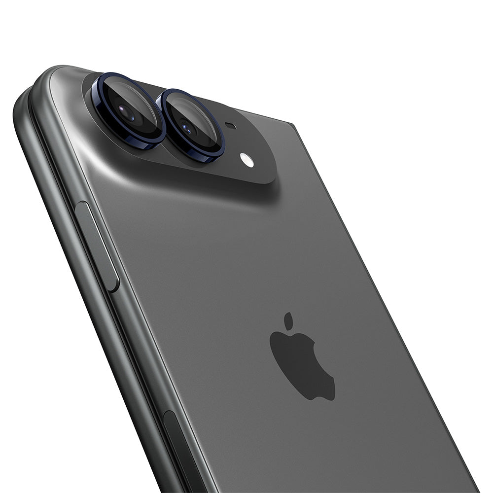 Zaštitna folija za zadnju kameru Spigen GlastR EZ FIT Optik Pro za Apple iPhone Duo, Kaljeno staklo, Set od 2 komada, Tamnoplava AGL12011