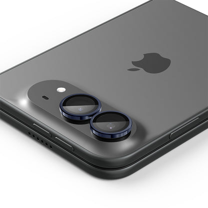 Zaštitna folija za zadnju kameru Spigen GlastR EZ FIT Optik Pro za Apple iPhone Duo, Kaljeno staklo, Set od 2 komada, Tamnoplava AGL12011