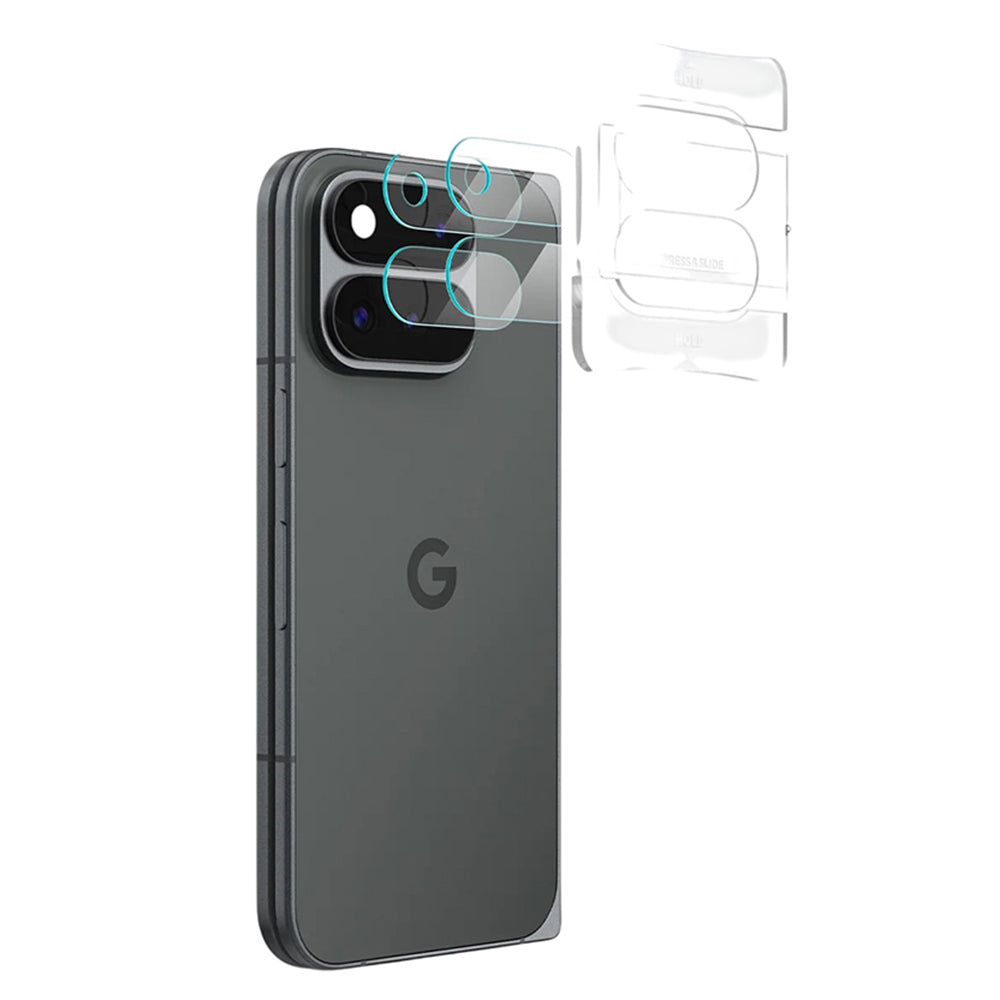 Zaštitna folija za zadnju kameru Spigen GlastR EZ FIT Optik Pro za Google Pixel 11 Pro Fold, Kaljeno staklo, Set od 2 komada, Providna AGL11491