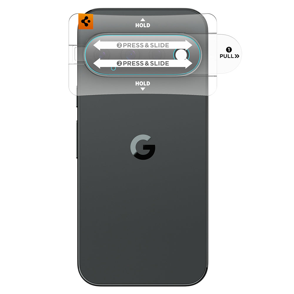 Zaštitna folija za zadnju kameru Spigen GlastR EZ FIT Optik Pro za Google Pixel 11 Pro, Kaljeno staklo, Set od 2 komada, Crna AGL11484