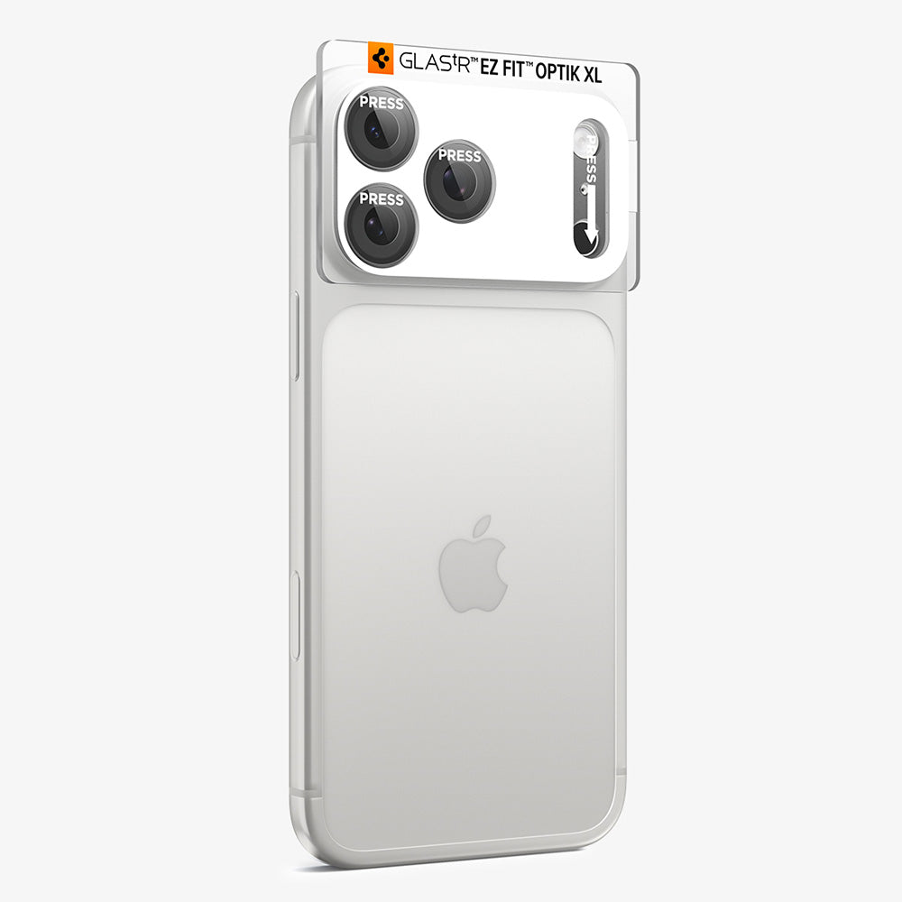 Zaštitna folija za zadnju kameru Spigen GlastR EZ FIT Optik Pro XL za Apple iPhone 18 Pro Max, Kaljeno staklo, Tamno siva AGL12039