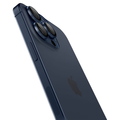 Folija za zaštitu zadnje kamere Spigen GlastR EZ FIT Optik Pro za Apple iPhone 16 Pro Max / 16 Pro, Kaljeno staklo, Set od 2 komada, Plava