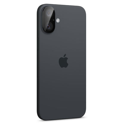 Folija za zaštitu zadnje kamere Spigen GlastR Optik za Apple iPhone 16 Plus / 16, Kaljeno staklo, Set 2 komada, Crna AGL07922