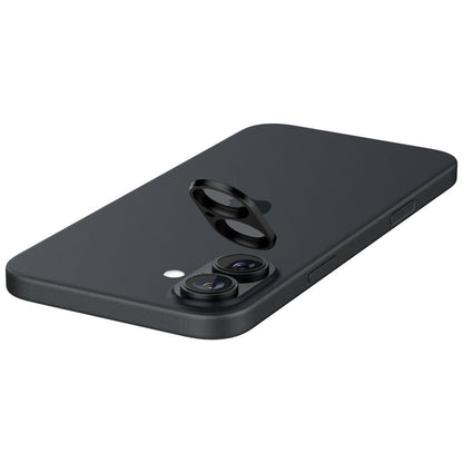 Folija za zaštitu zadnje kamere Spigen GlastR Optik za Apple iPhone 16 Plus / 16, Kaljeno staklo, Set 2 komada, Crna AGL07922
