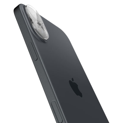 Zaštitna folija za zadnju kameru Spigen GlastR Optik za Apple iPhone 16 Plus / 16, Kaljeno staklo, Set od 2 komada, Providna AGL07923